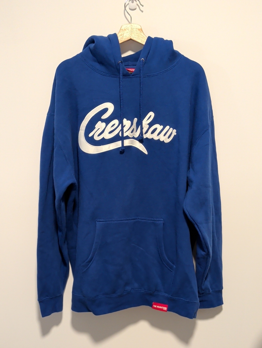 The Marathon Clothing Crenshaw Hoodie Men's XL Blue Nipsey Hussle TMC